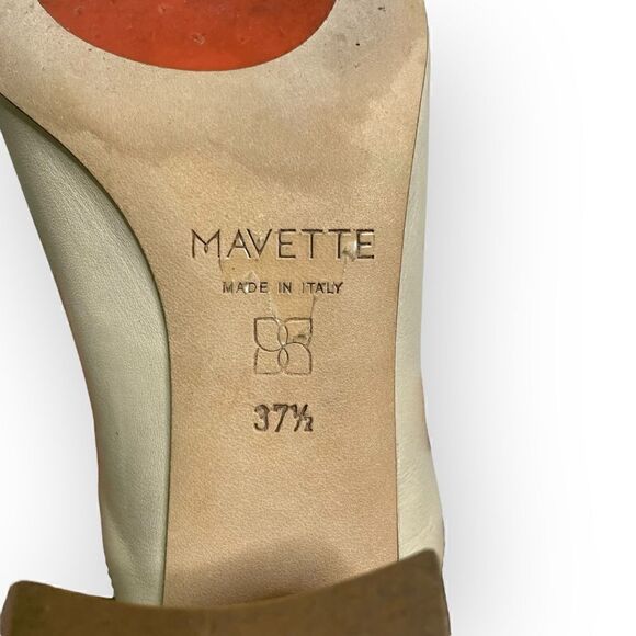 Mavette Fiona Loafer in Ivory Calf Skin 37.5 - Picture 10 of 12
